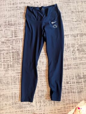 Nike Penn State Navy Leggings with White Swoosh